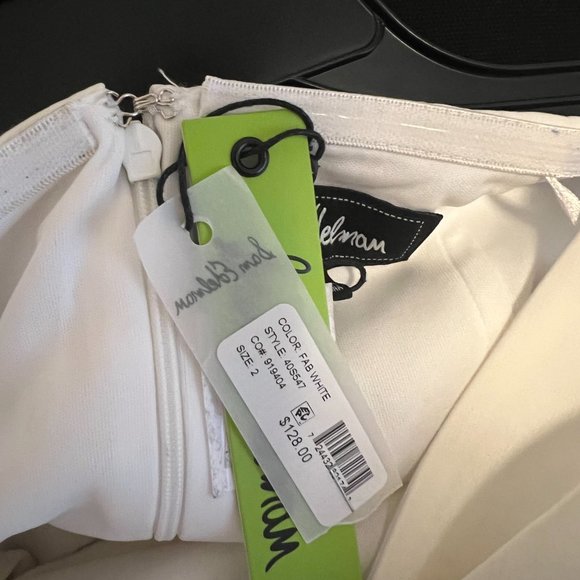 Sam Edelman Women's Dress White, bow front strapless, Size 2 - Picture 7 of 7